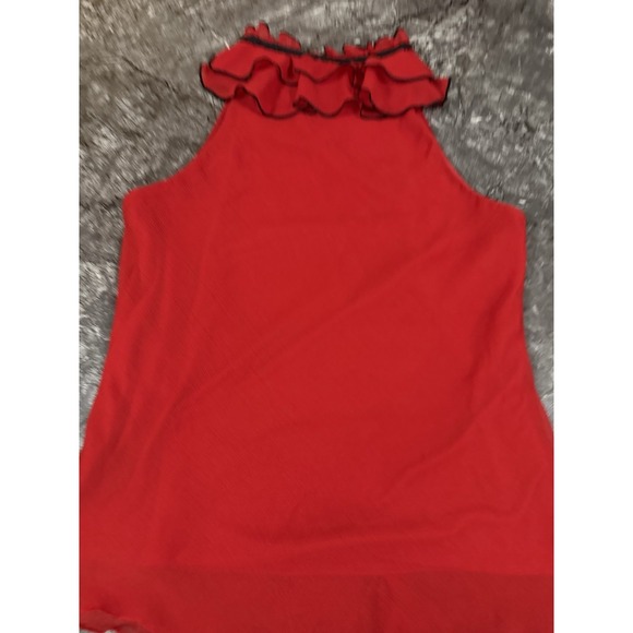 B-Wear Byer California Womens Layered Ruffle Neckline Top Romantic Goth Y2K XL - Picture 6 of 12